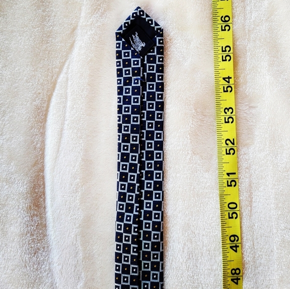 Men's Geometrical Burberry Vtg Tie - Picture 7 of 10
